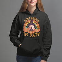 Halloween Hoodie Don't Worry Be Capy Funny Capybara In Halloween Costume T-Shirt for Halloween lovers, Capybara Meme, Spooky Season - Wonder Print Shop