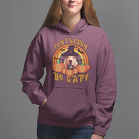 Halloween Hoodie Don't Worry Be Capy Funny Capybara In Halloween Costume T-Shirt for Halloween lovers, Capybara Meme, Spooky Season - Wonder Print Shop