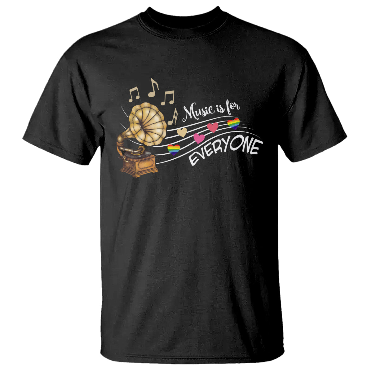 Music Lover Teacher T Shirt Music Is For Everyone - Wonder Print Shop