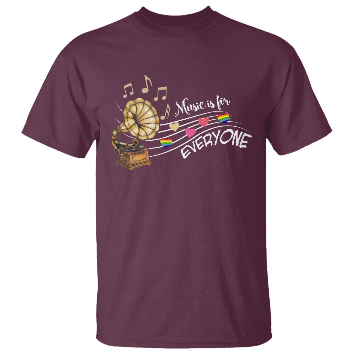 Music Lover Teacher T Shirt Music Is For Everyone - Wonder Print Shop