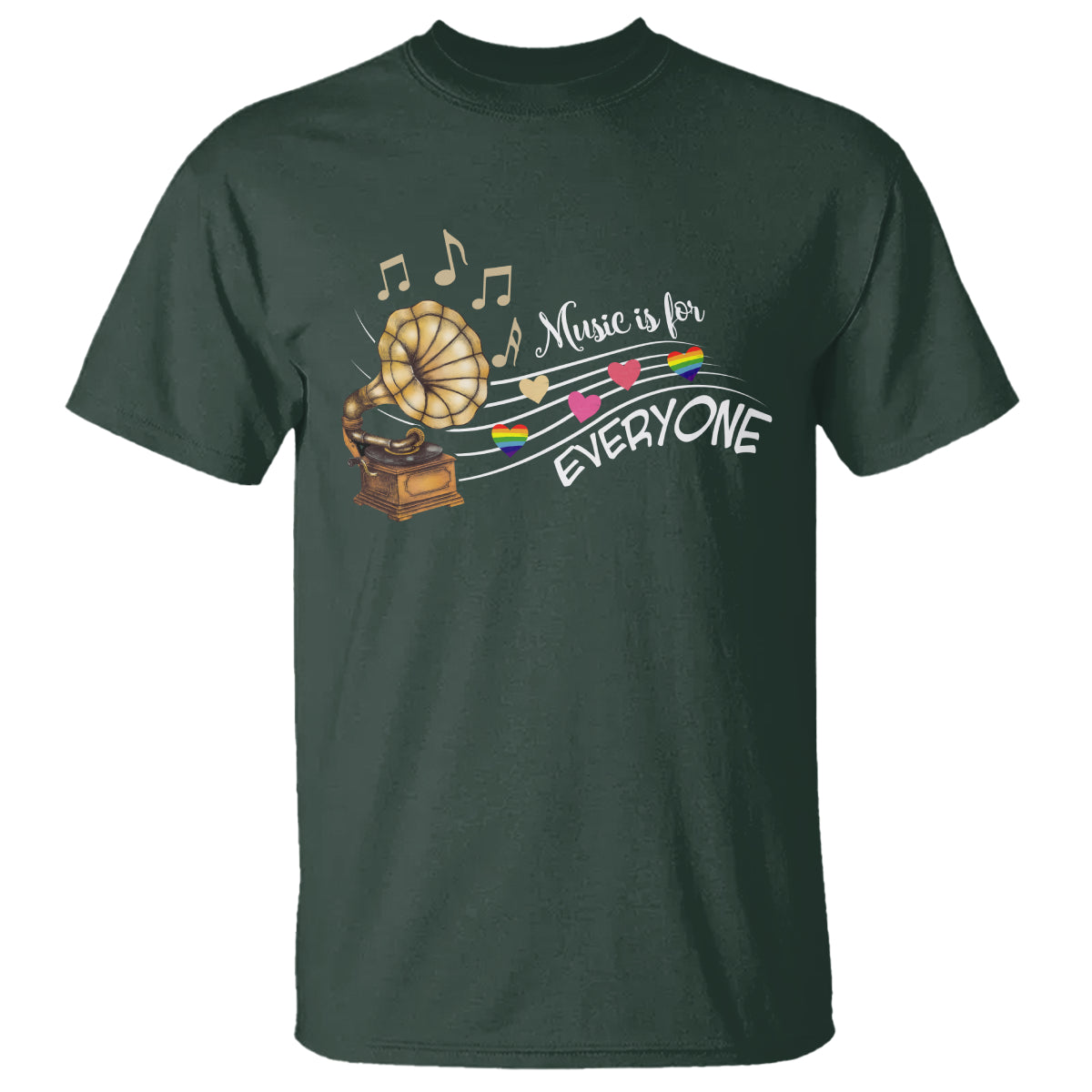 Music Lover Teacher T Shirt Music Is For Everyone - Wonder Print Shop