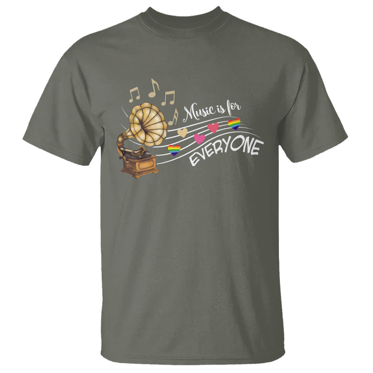 Music Lover Teacher T Shirt Music Is For Everyone - Wonder Print Shop