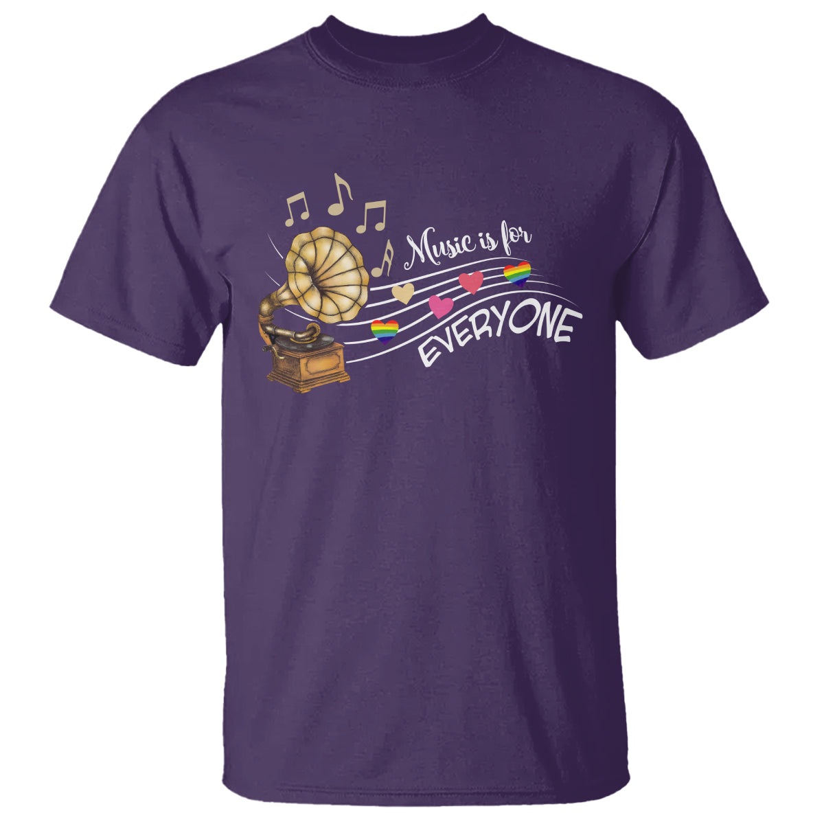 Music Lover Teacher T Shirt Music Is For Everyone - Wonder Print Shop