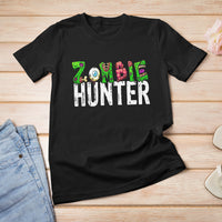 Zombie Hunter Eye Brain Hunting Halloween Costume T Shirt - Wonder Print Shop