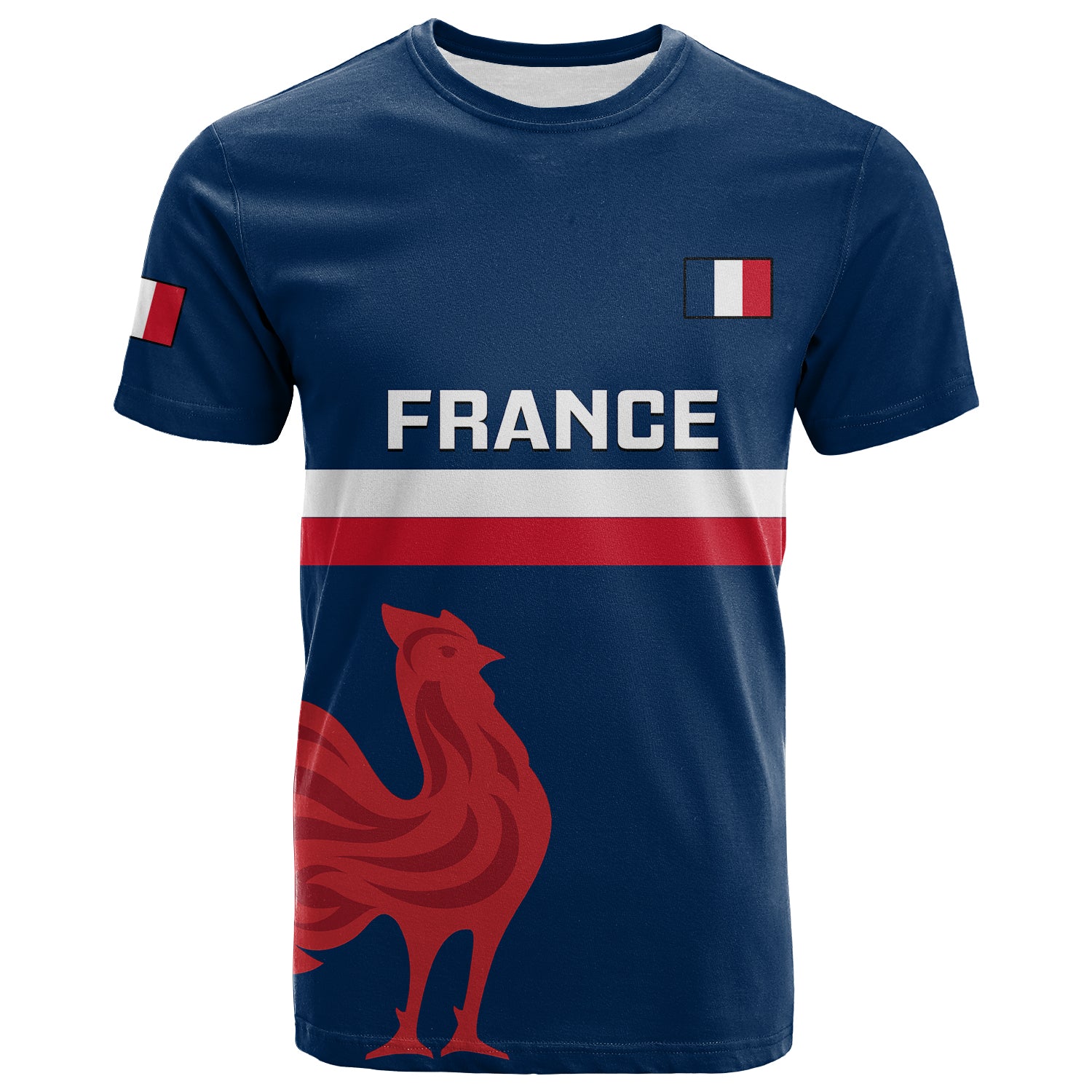 France Rugby T Shirt 2023 Allez Les Bleus World Cup LT14
