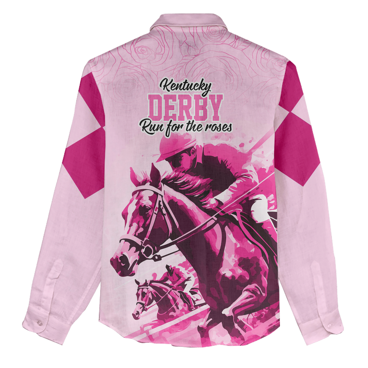 Custom Kentucky Derby Women’s Casual Shirt – Pink Out Party with Photo CTM09