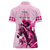 Custom Photo Kentucky Horse Racing Women Polo Shirt Derby Anniversary Pink Out Party