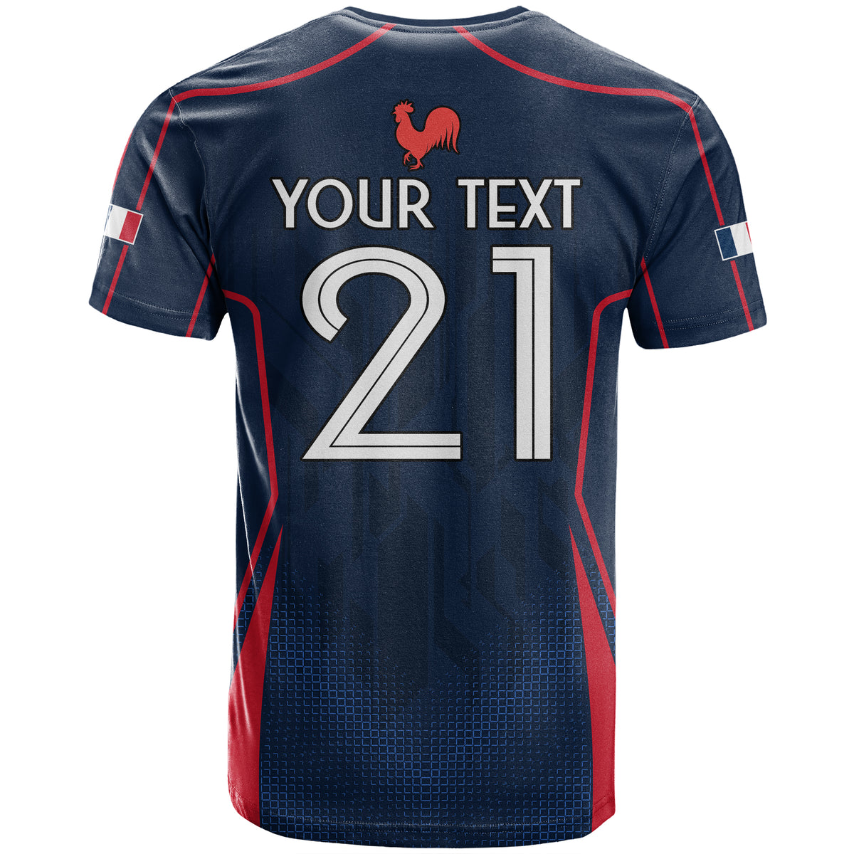 Custom France Rugby T Shirt Allez Les Bleus Go World Cup 2023 - Wonder Print Shop