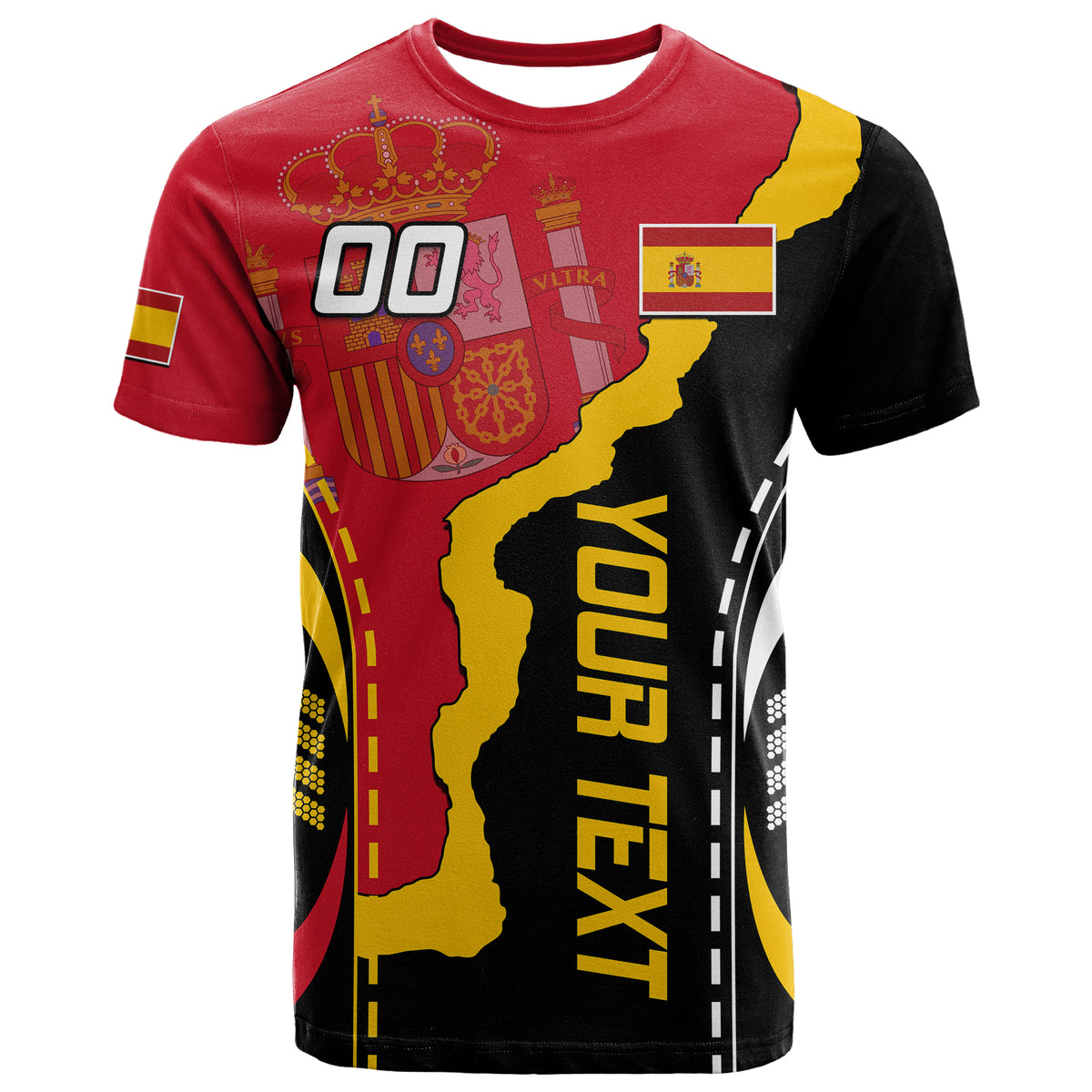 Custom Spain T Shirt La Rojita Football Go Champions - Wonder Print Shop