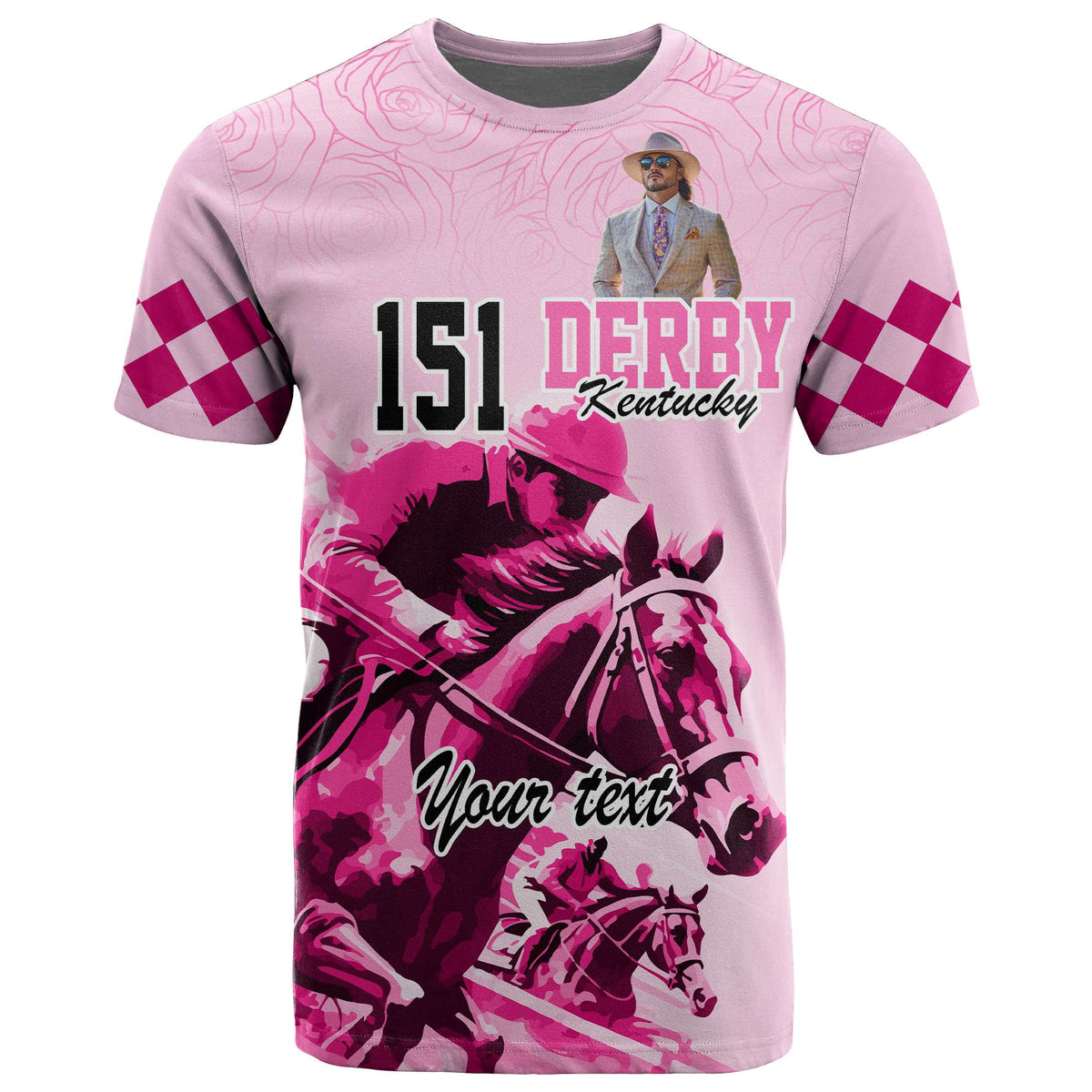 Custom Photo Kentucky Horse Racing T Shirt Derby Anniversary Pink Out Party