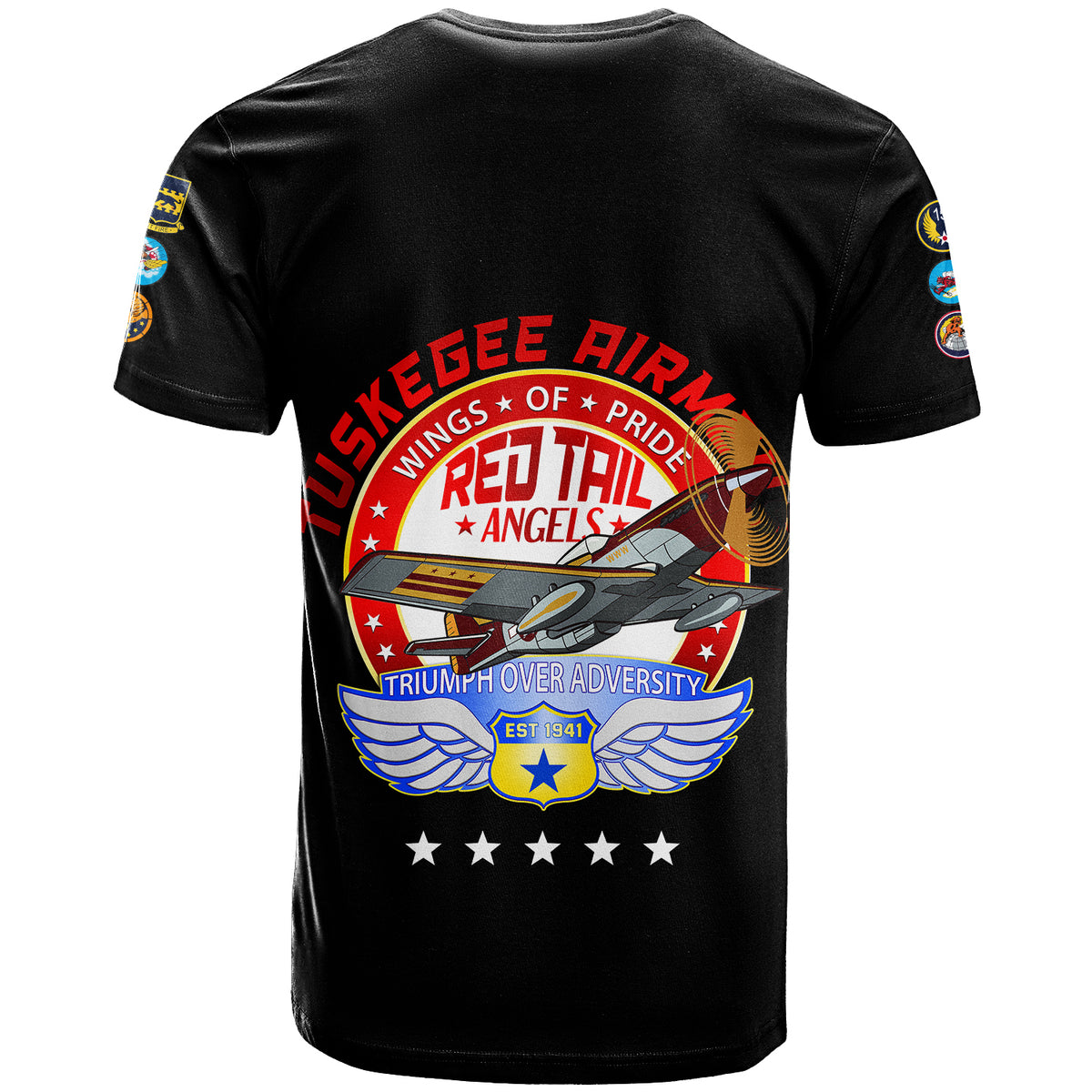 Tuskegee Airmen Red Tails African American Heros T Shirt LT2 - Wonder Print Shop