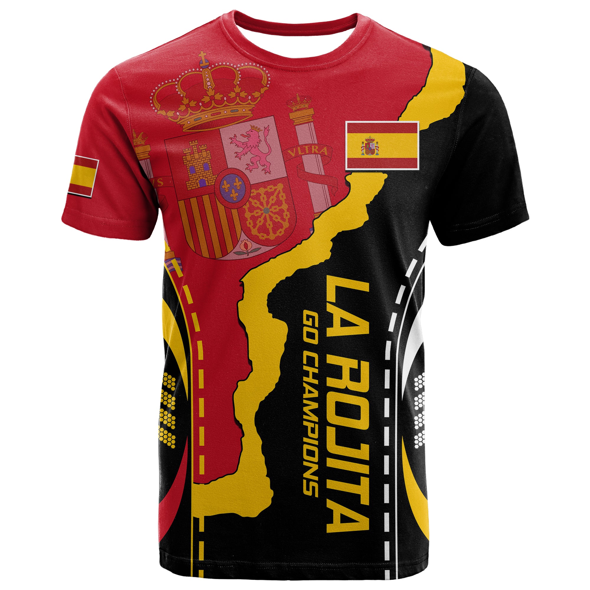Spain T Shirt La Rojita Football Go Champions - Wonder Print Shop