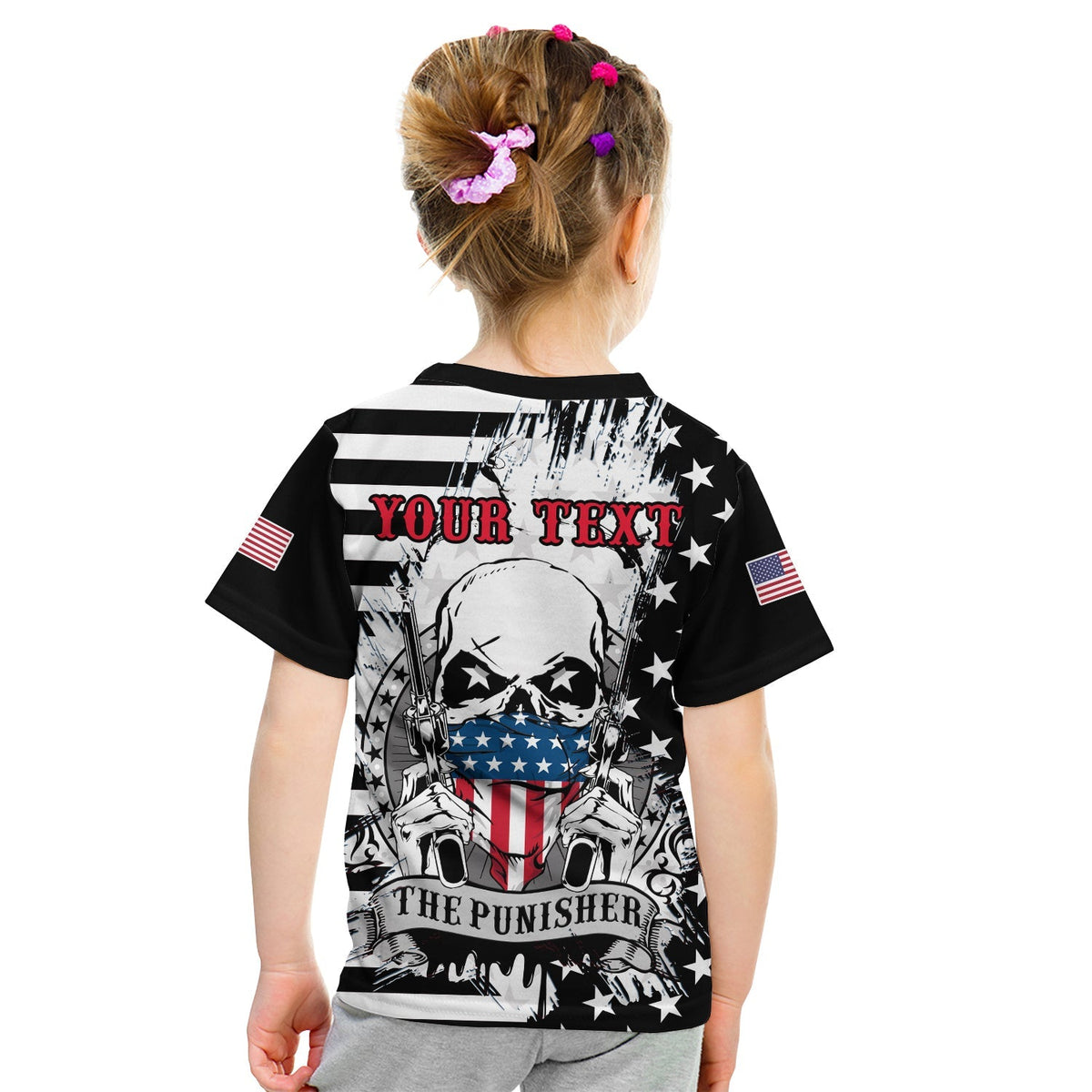 custom-america-t-shirt-kid-american-flag-punisher-skull-grunge-style