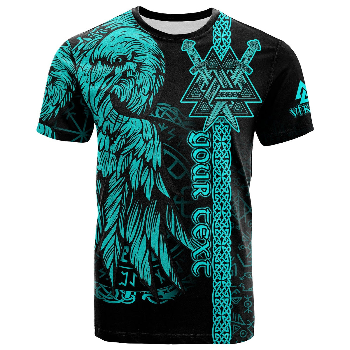 custom-viking-t-shirt-valknut-raven-symbol-celtic-vegvisir-cyan-color