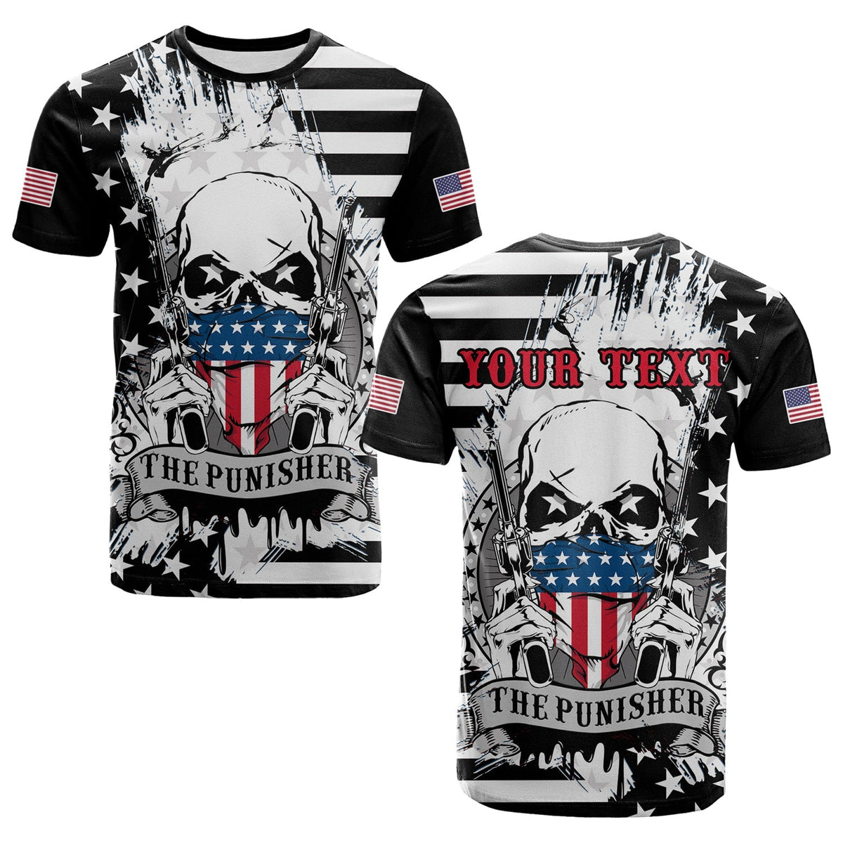 custom-america-t-shirt-american-flag-punisher-skull-grunge-style