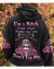 I'm A B Don't Try Me Skull Black Hoodie - Wonder Print Shop