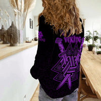 custom-viking-women-casual-shirt-valknut-raven-symbol-celtic-vegvisir-purple-color