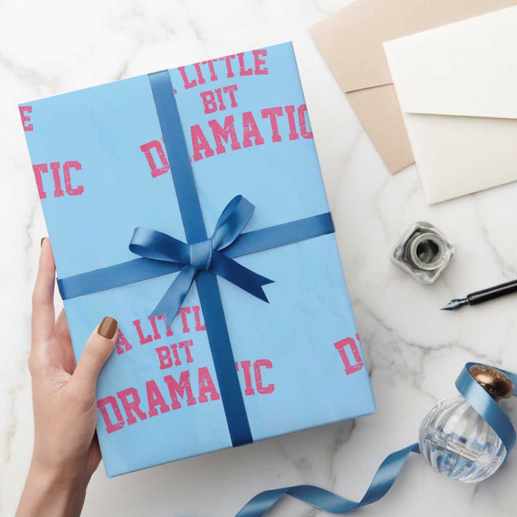 A Little Bit Dramatic Wrapping Paper Roll Funny Regina Costume - Wonder Print Shop