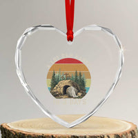 A Lot Can Happen in 3 Days Heart Crystal Glass Ornament Christian Easter