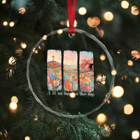 A Lot Can Happen In Three Days Christian Easter Crystal Glass Ornament Empty Tomb Cross Landscape Faith Inspirational Gift