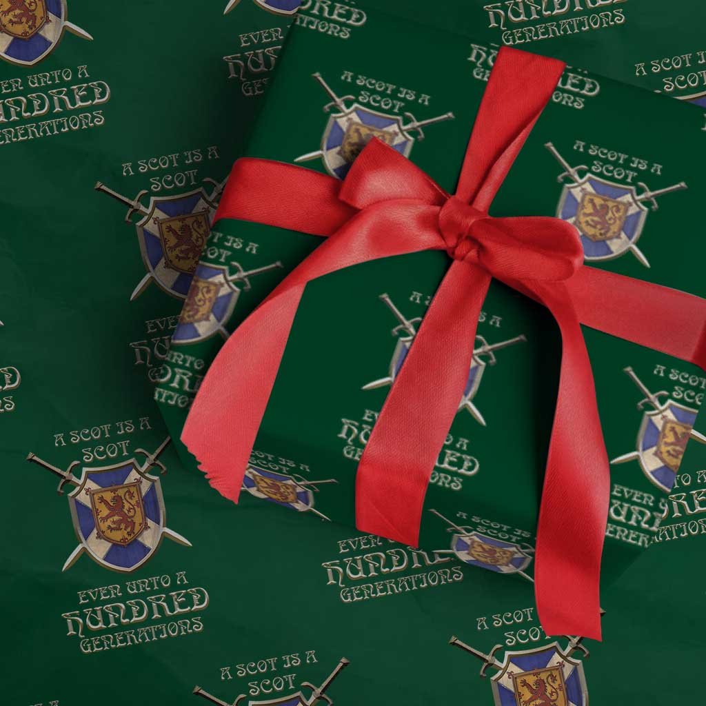 A Scot Is A Scot Even Unto A Hundred Generation Wrapping Paper Roll Scottish Pride - Wonder Print Shop