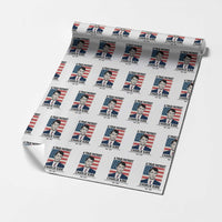 A True Patriot Memorial Wrapping Paper Roll Charlie Kirk Legacy The Greatness of Our Nation - Wonder Print Shop