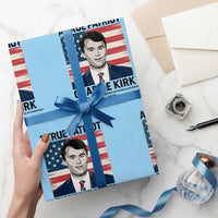 A True Patriot Memorial Wrapping Paper Roll Charlie Kirk Legacy The Greatness of Our Nation - Wonder Print Shop