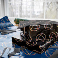 AA Sober Retro Flower Symbol Serenity Recovery Wrapping Paper Roll