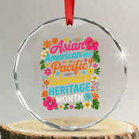 AAPI Asian American and Pacific Islander Heritage Month Crystal Glass Ornament