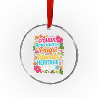 AAPI Asian American and Pacific Islander Heritage Month Crystal Glass Ornament