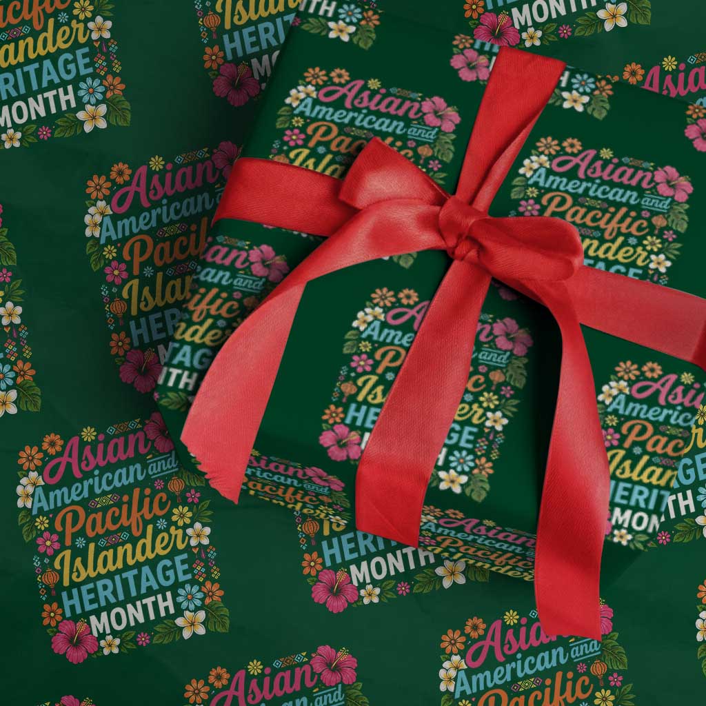 AAPI Asian American and Pacific Islander Heritage Month Wrapping Paper Roll