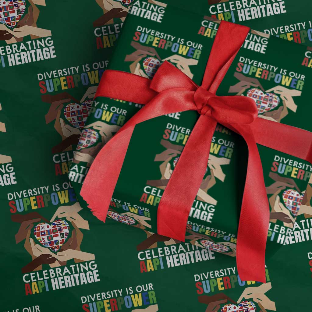 AAPI Heritage Month Wrapping Paper Roll Diversity Is Our Superpower Asian American and Pacific Islander Countries