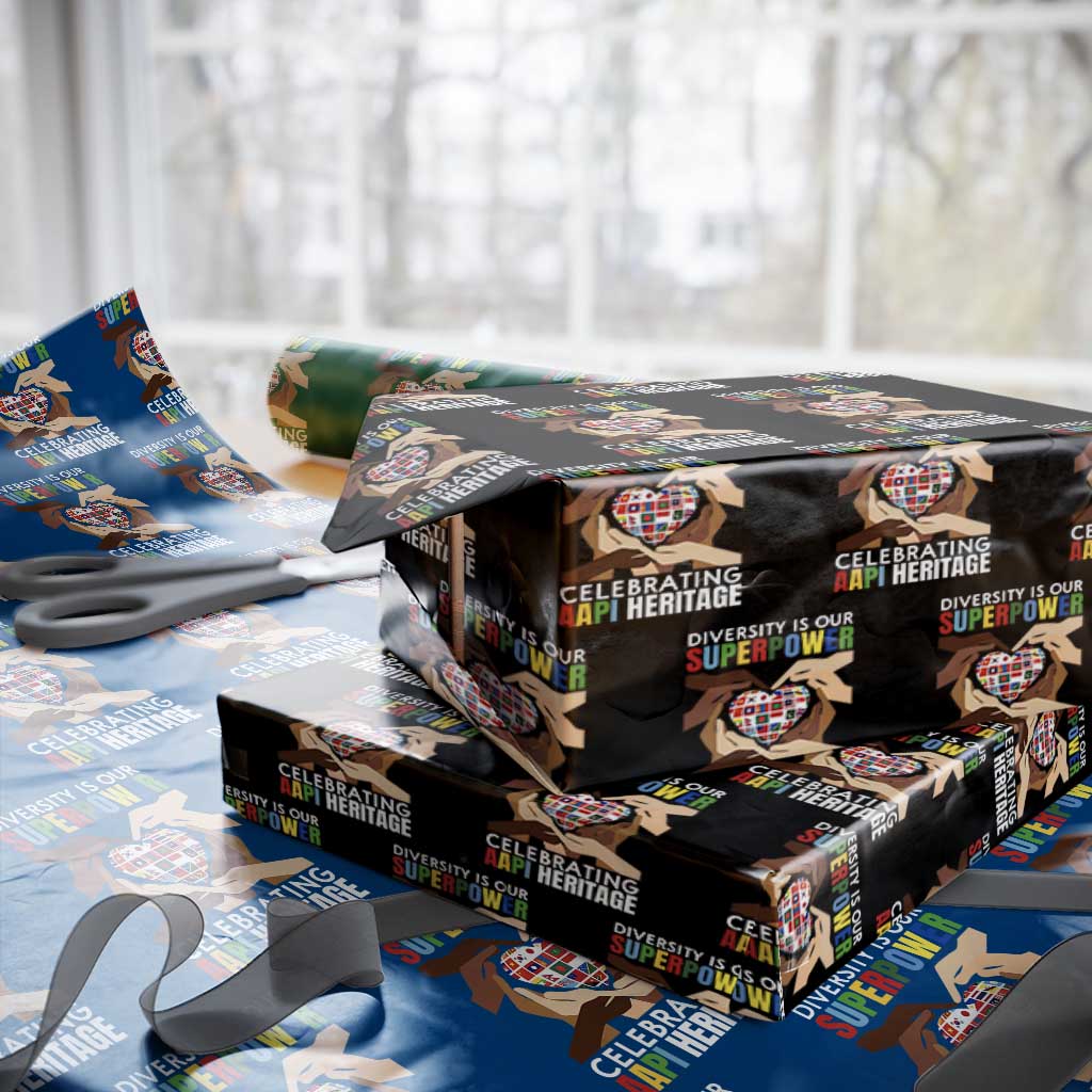 AAPI Heritage Month Wrapping Paper Roll Diversity Is Our Superpower Asian American and Pacific Islander Countries