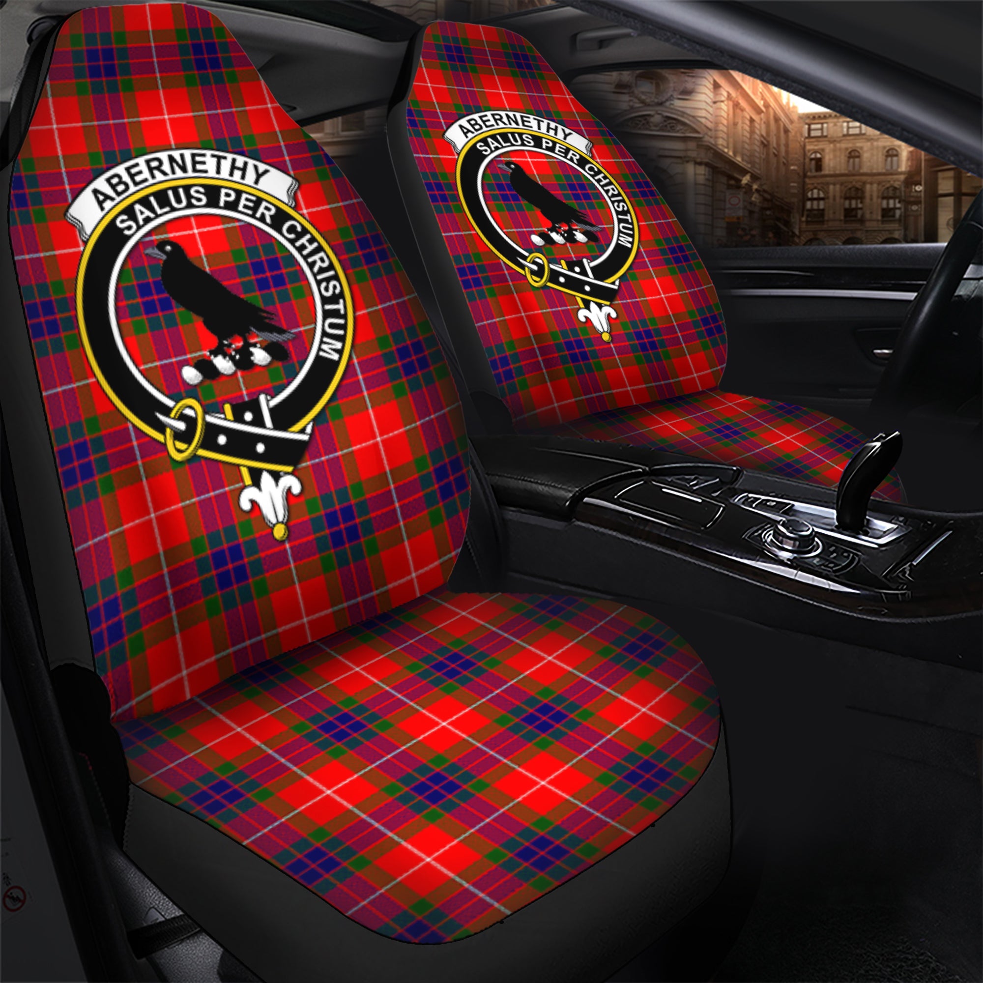Abernethy Clan Tartan Car Seat Cover, Family Crest Tartan Seat Cover TS23