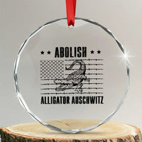 Abolish Alligator Prison Crystal Glass Ornament Stop Alcatraz Sace Everglades TS02