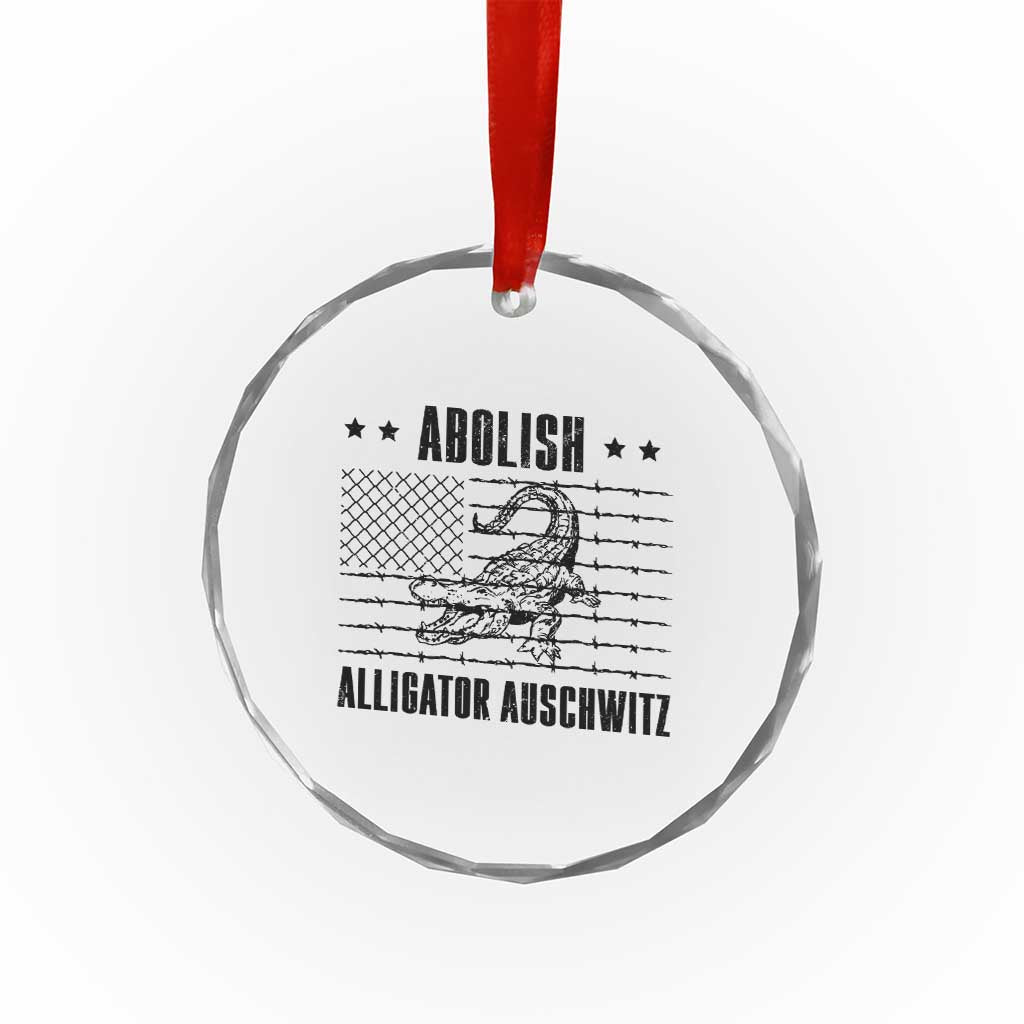 Abolish Alligator Prison Crystal Glass Ornament Stop Alcatraz Sace Everglades TS02