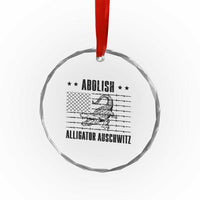 Abolish Alligator Prison Crystal Glass Ornament Stop Alcatraz Sace Everglades TS02