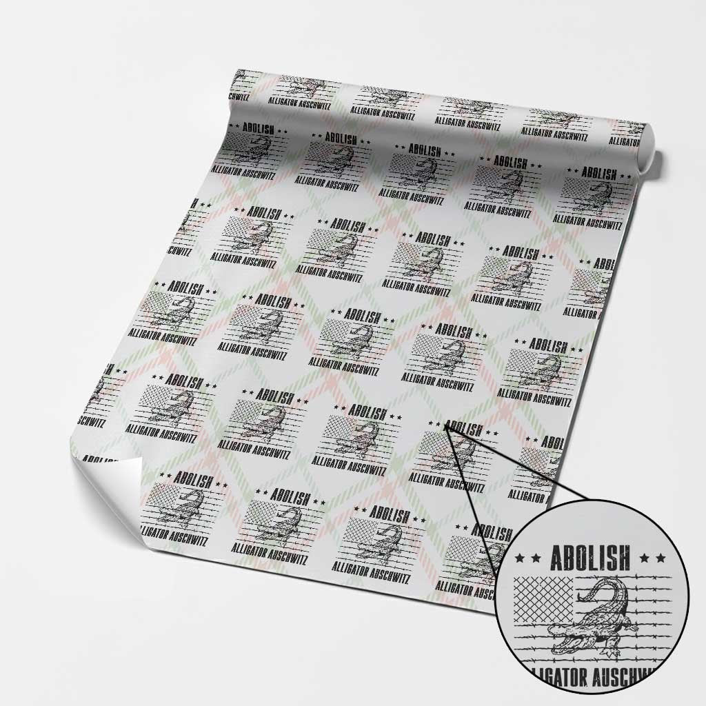Abolish Alligator Prison Wrapping Paper Roll Stop Alcatraz Sace Everglades - Wonder Print Shop