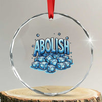 Abolish Ice Crystal Glass Ornament Minnesota Resistance Protest