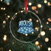 Abolish Ice Crystal Glass Ornament Minnesota Resistance Protest