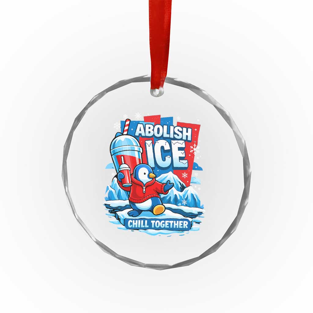Abolish Ice Crystal Glass Ornament Subtle FDT Penguin Slush Drink Funny Summer Chill Mode