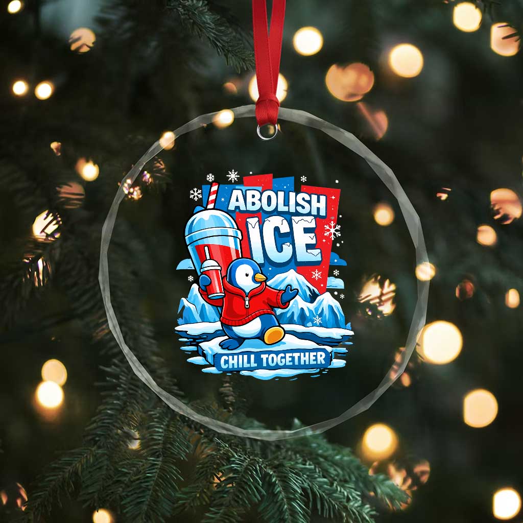 Abolish Ice Crystal Glass Ornament Subtle FDT Penguin Slush Drink Funny Summer Chill Mode