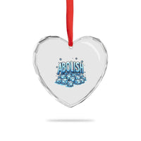 Abolish Ice Heart Crystal Glass Ornament Minnesota Resistance Protest
