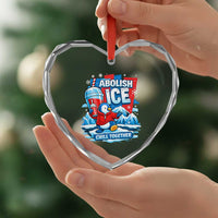 Abolish Ice Heart Crystal Glass Ornament Subtle FDT Penguin Slush Drink Funny Summer Chill Mode
