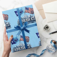 Abolish Ice Minnesota American Flag Wrapping Paper Roll MN Rebel Loon Resistance Protest