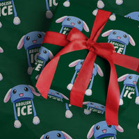 Abolish Ice Wrapping Paper Roll Blue Bunny Hat Pro Immigrant Resist Minnesota
