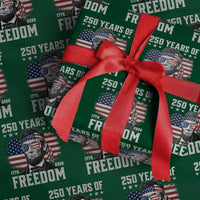 Abraham Lincoln 250 Years Of Freedom Wrapping Paper Roll 1776 2026 4th of July