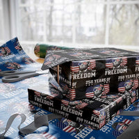 Abraham Lincoln 250 Years Of Freedom Wrapping Paper Roll 1776 2026 4th of July
