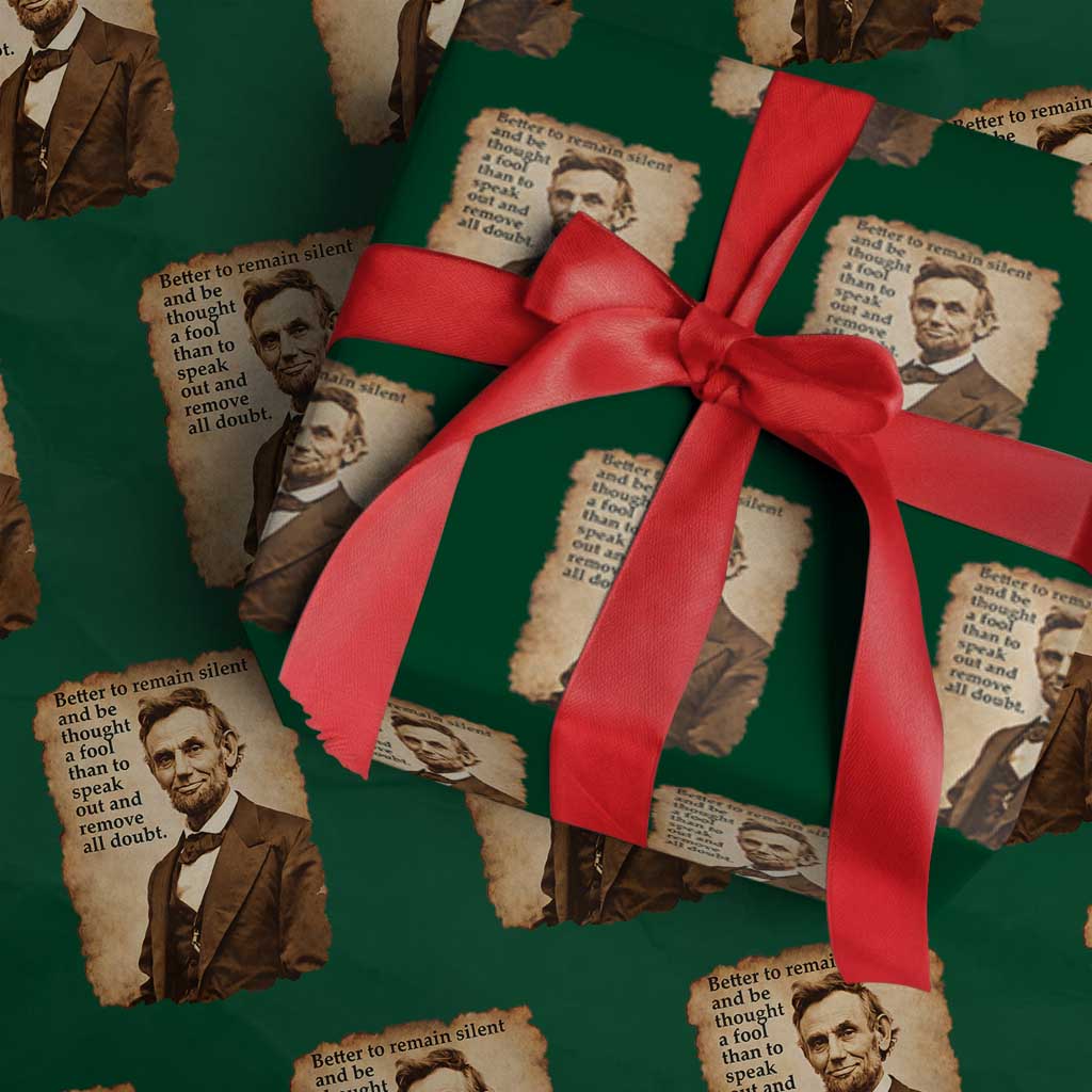 Abraham Lincoln American History Teacher School Wrapping Paper Roll