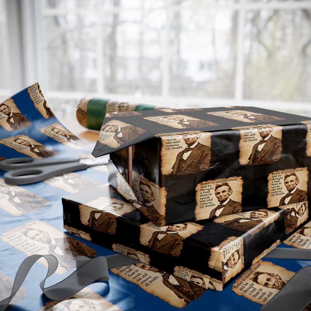 Abraham Lincoln American History Teacher School Wrapping Paper Roll